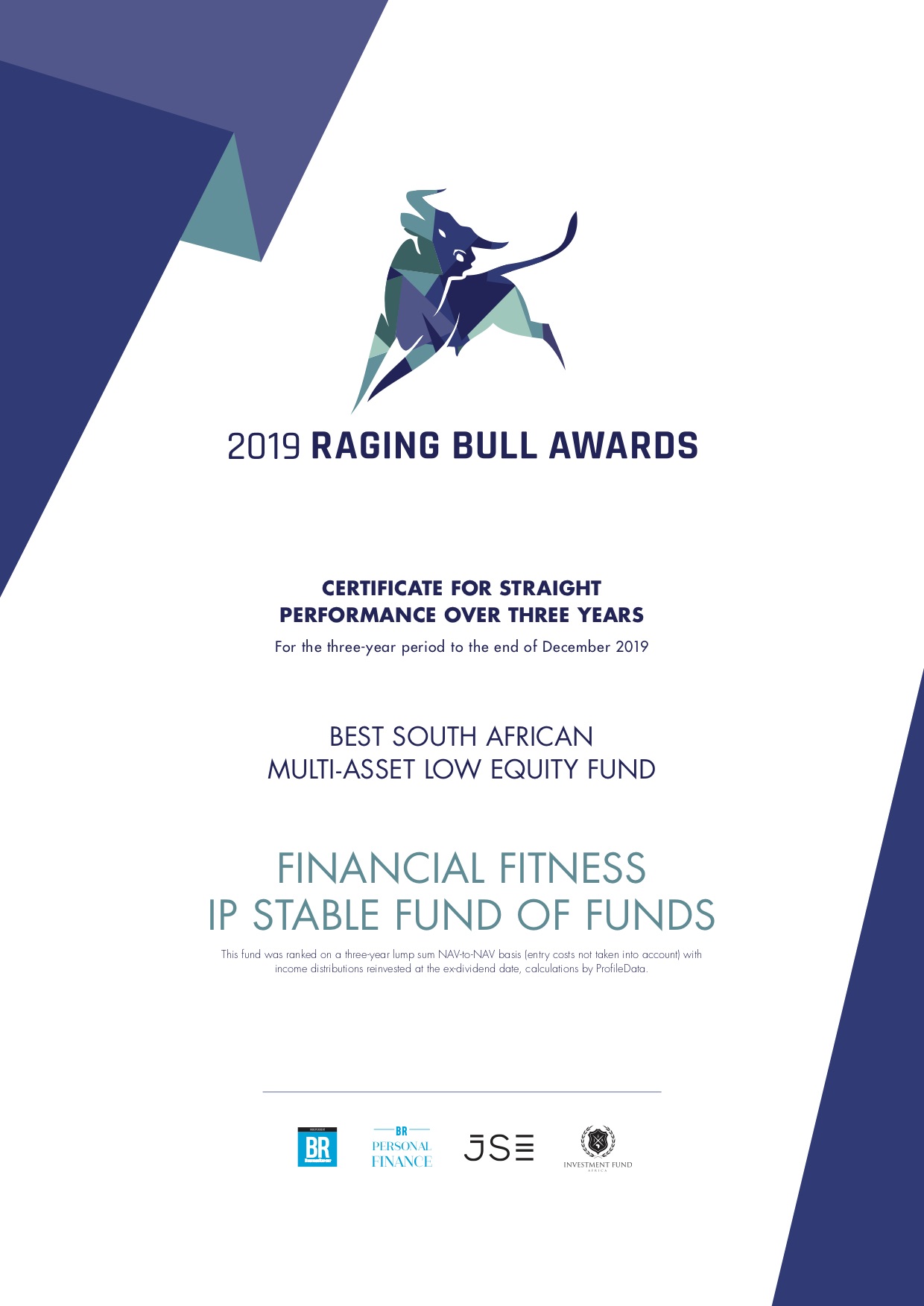 Raging Bull Winners Certificate 2019